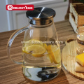 Glass Water Carafe Beverage Pitcher Dispenser